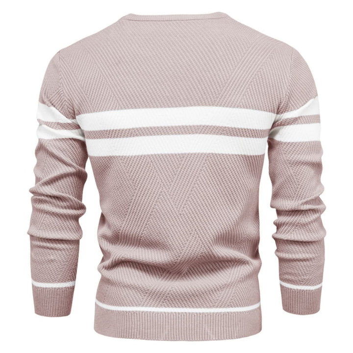 Men's Striped Crewneck Pullover Sweater