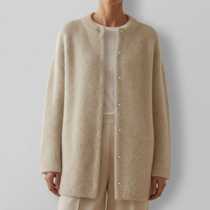 Women's Oversized Wool Knit Cardigan