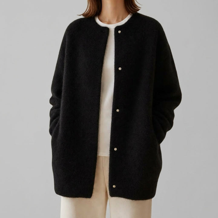 Women's Oversized Wool Knit Cardigan