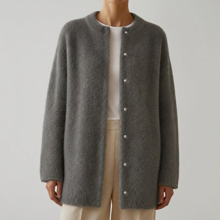 Women's Oversized Wool Knit Cardigan