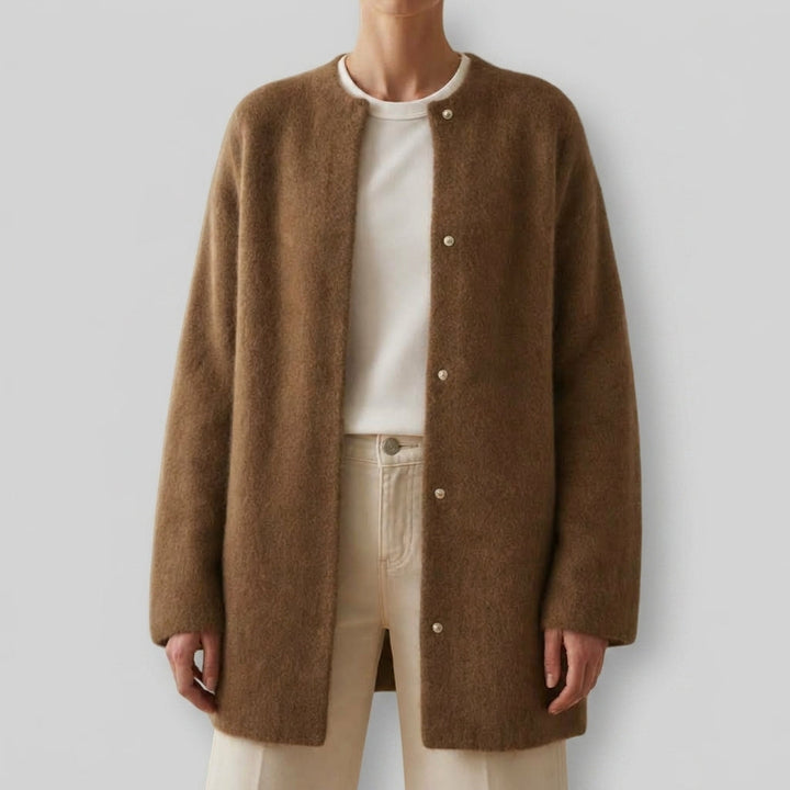 Women's Oversized Wool Knit Cardigan