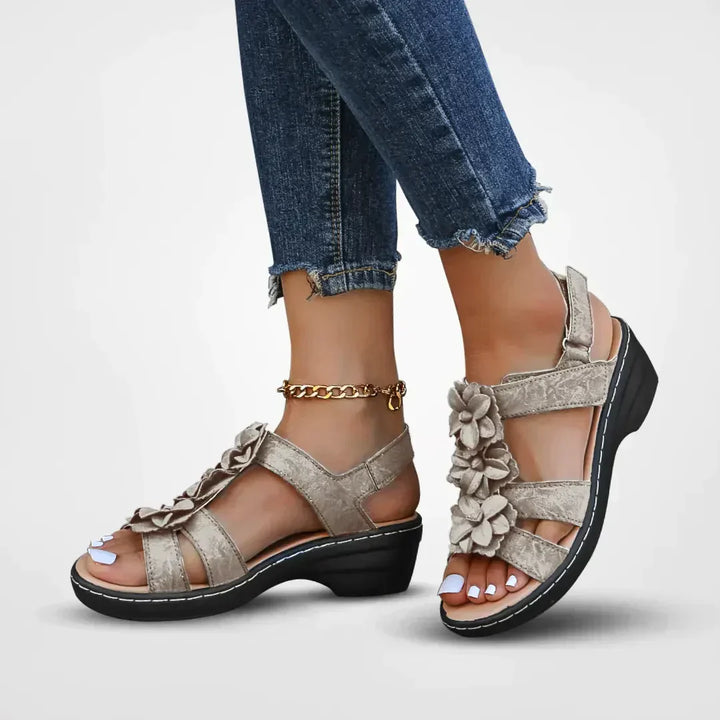 Evelyn | Women's Bohemian Floral Platform Sandal