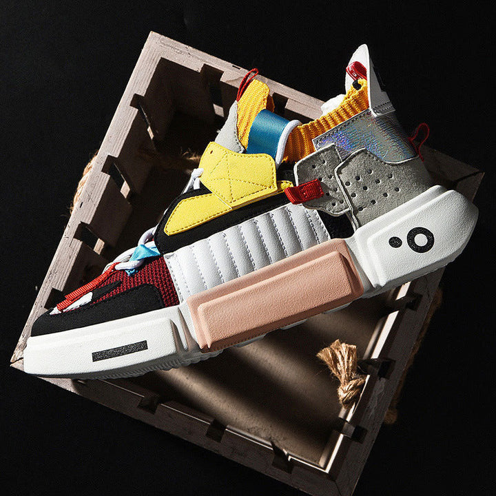 Men's Chunky Strap Panel Fashion Sneakers