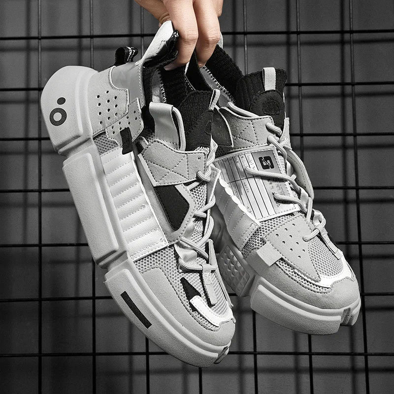Men's Chunky Strap Panel Fashion Sneakers