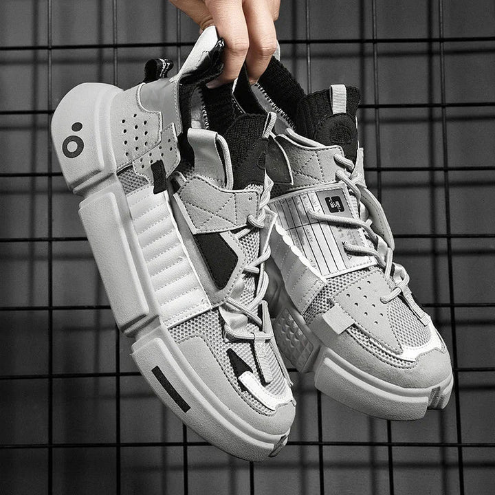 Men's Chunky Strap Panel Fashion Sneakers