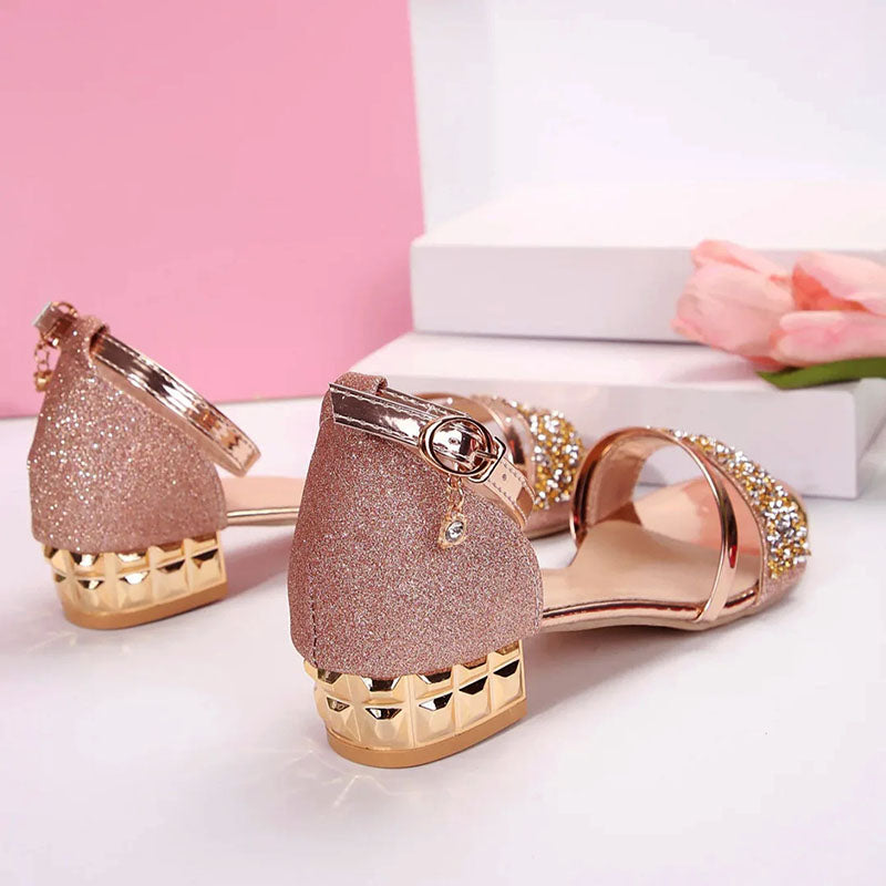 Brianna | Women's Rhinestone Ankle Strap Dress Sandals