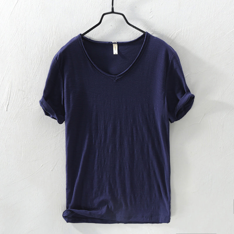 Brody | Men's Casual Cotton V-Neck T-Shirt