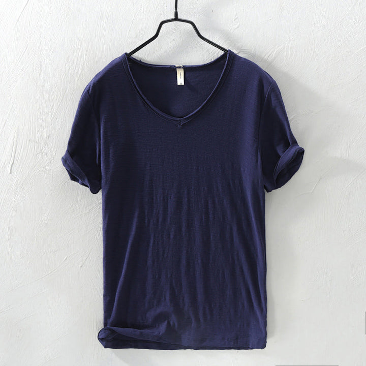 Brody | Men's Casual Cotton V-Neck T-Shirt
