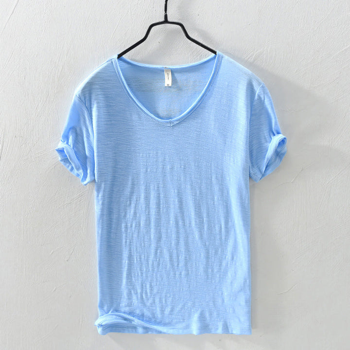 Brody | Men's Casual Cotton V-Neck T-Shirt