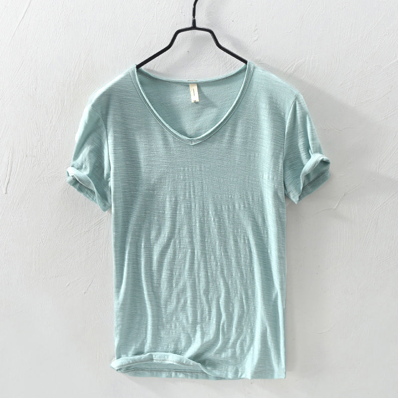 Brody | Men's Casual Cotton V-Neck T-Shirt