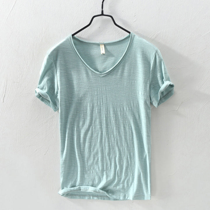 Brody | Men's Casual Cotton V-Neck T-Shirt