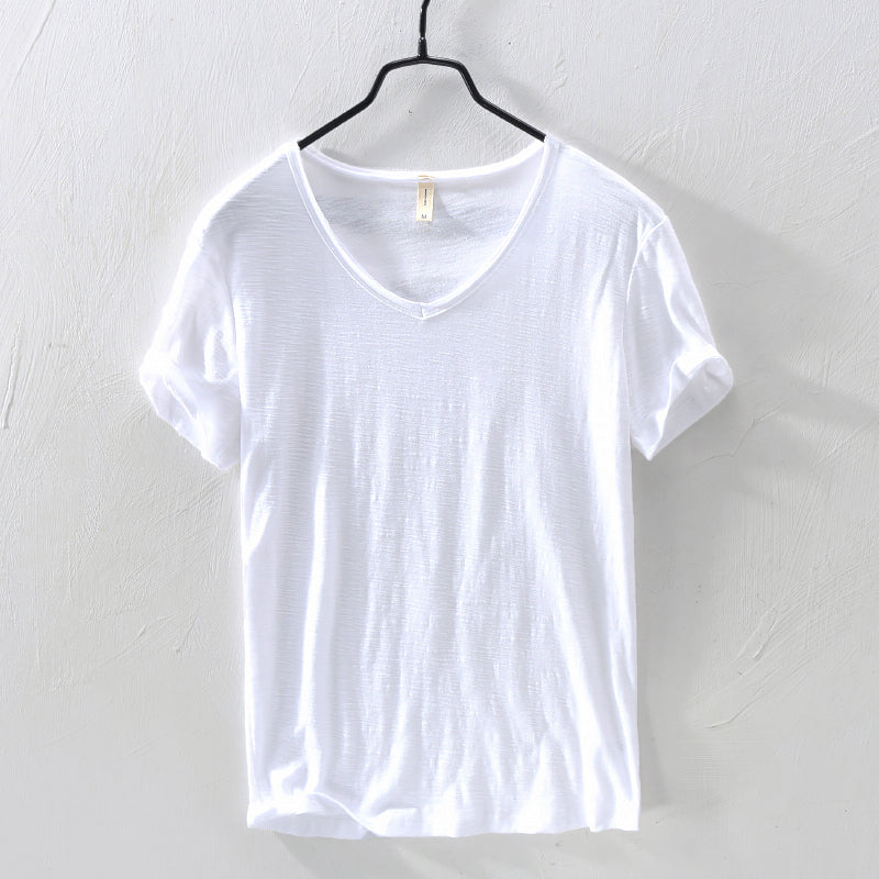 Brody | Men's Casual Cotton V-Neck T-Shirt