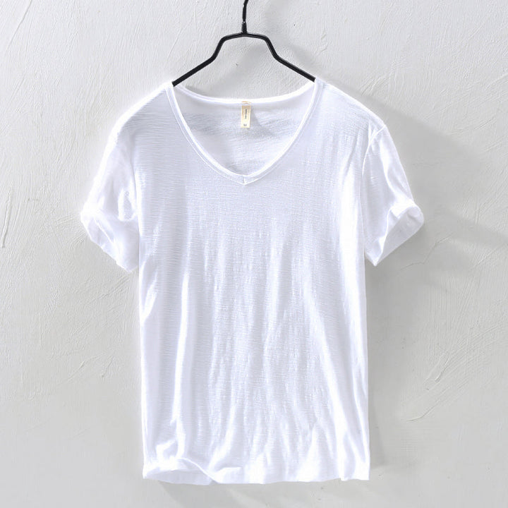 Brody | Men's Casual Cotton V-Neck T-Shirt