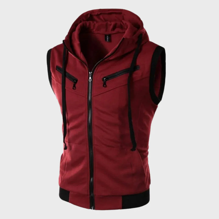 Men's Sleeveless Hooded Athletic Vest