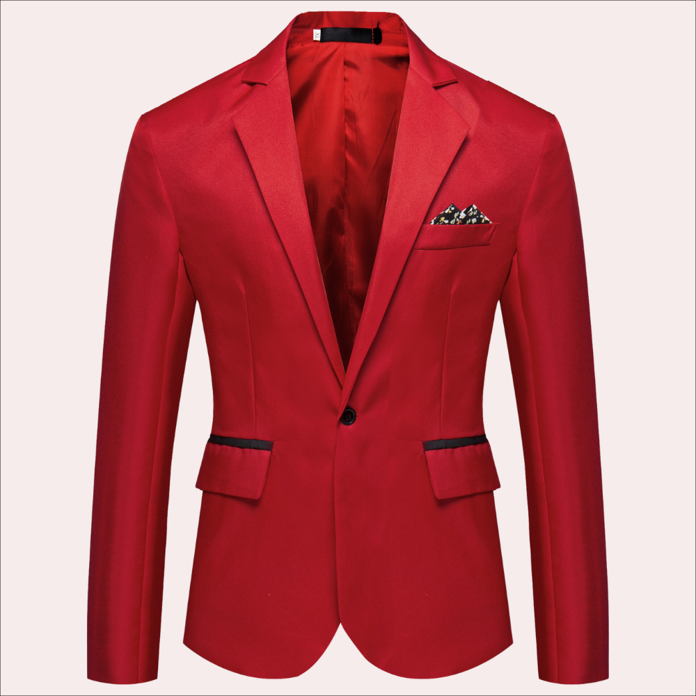 Men's Modern Single Breasted Slim-Fit Blazer