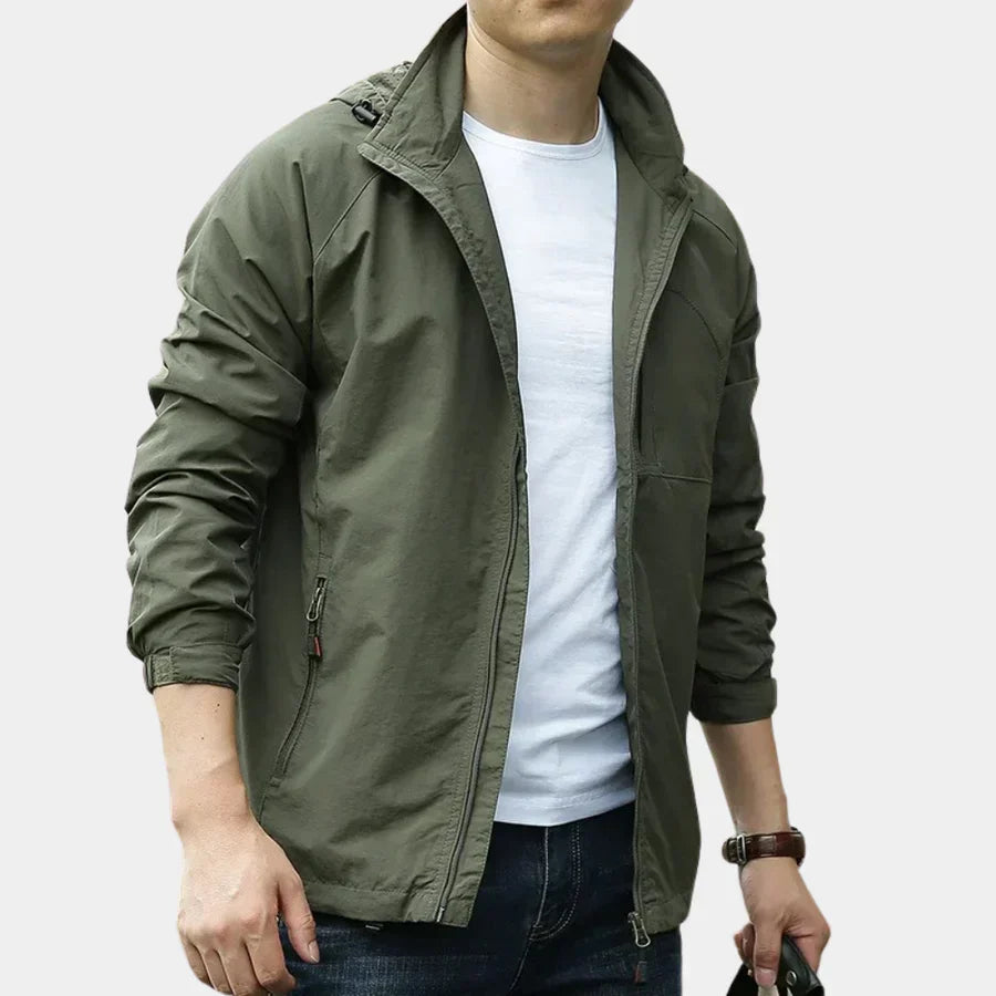 Men's breathable lightweight cargo jacket