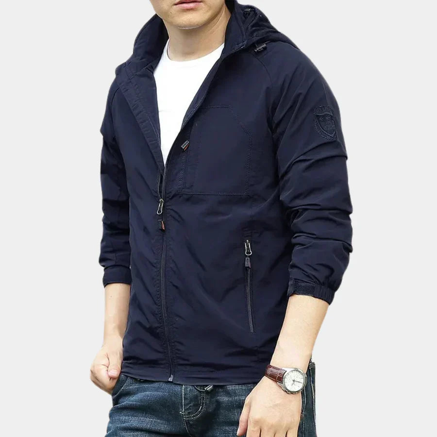 Men's breathable lightweight cargo jacket