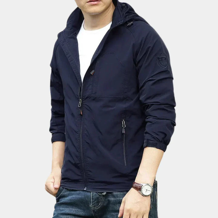 Men's breathable lightweight cargo jacket