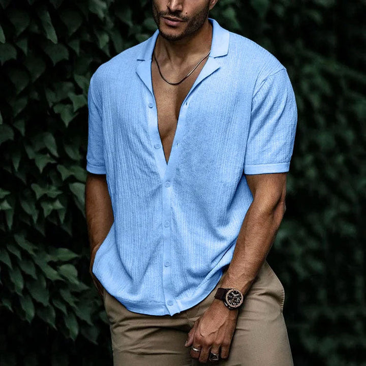 Caleb | Men's Relaxed Fit Camp Collar Shirt