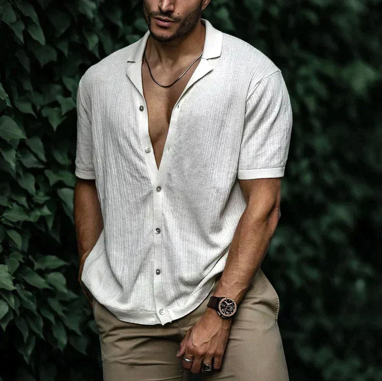 Caleb | Men's Relaxed Fit Camp Collar Shirt