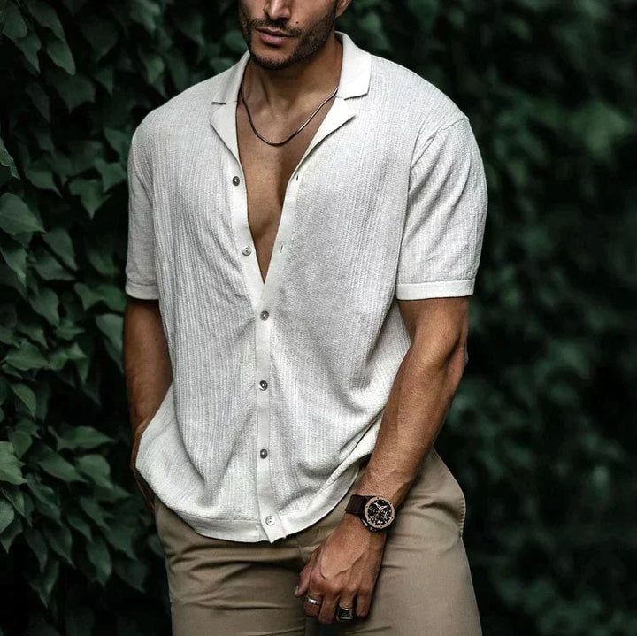 Caleb | Men's Relaxed Fit Camp Collar Shirt