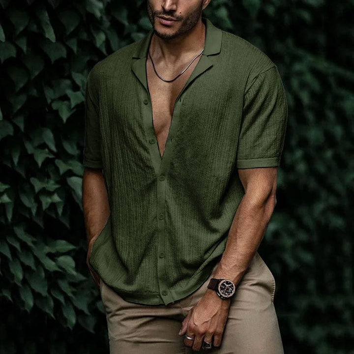 Caleb | Men's Relaxed Fit Camp Collar Shirt