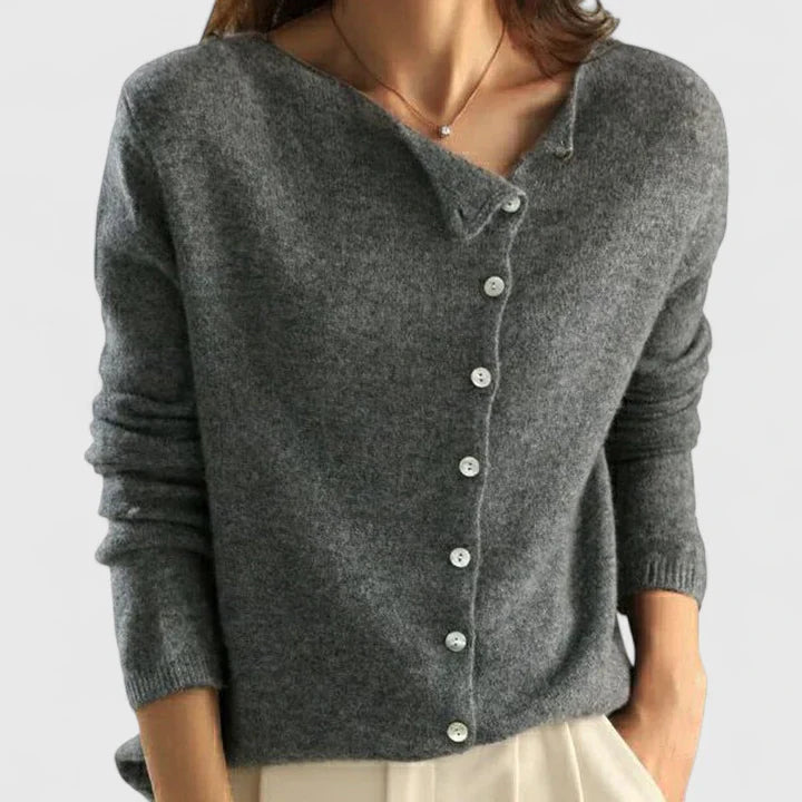 Women's Elegant Button-Down Sophisticated Cardigan