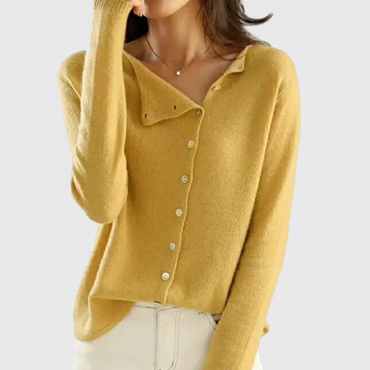 Women's Elegant Button-Down Sophisticated Cardigan