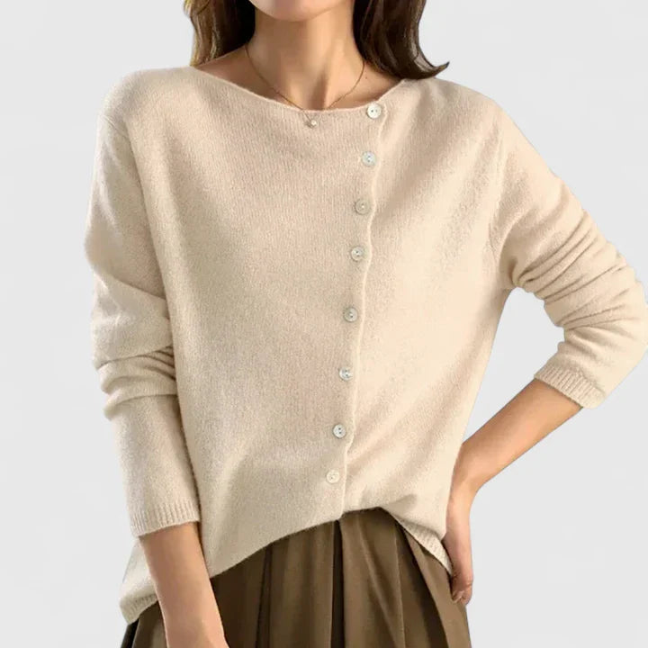 Women's Elegant Button-Down Sophisticated Cardigan