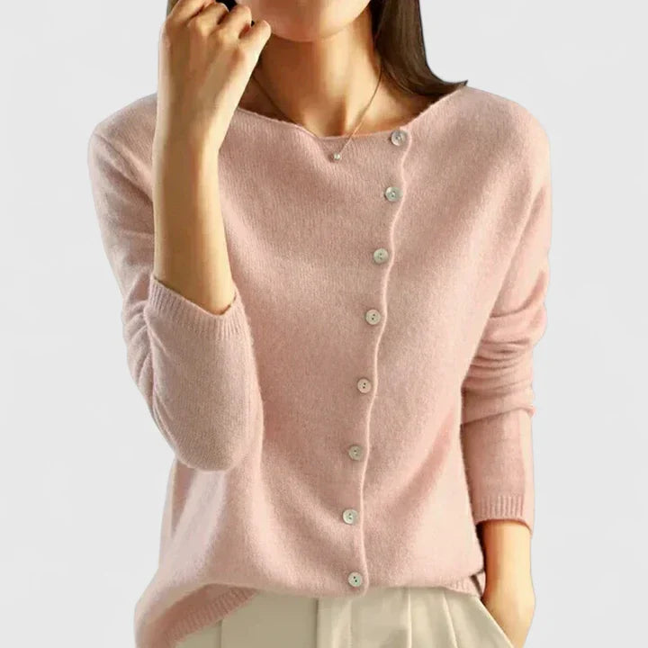 Women's Elegant Button-Down Sophisticated Cardigan