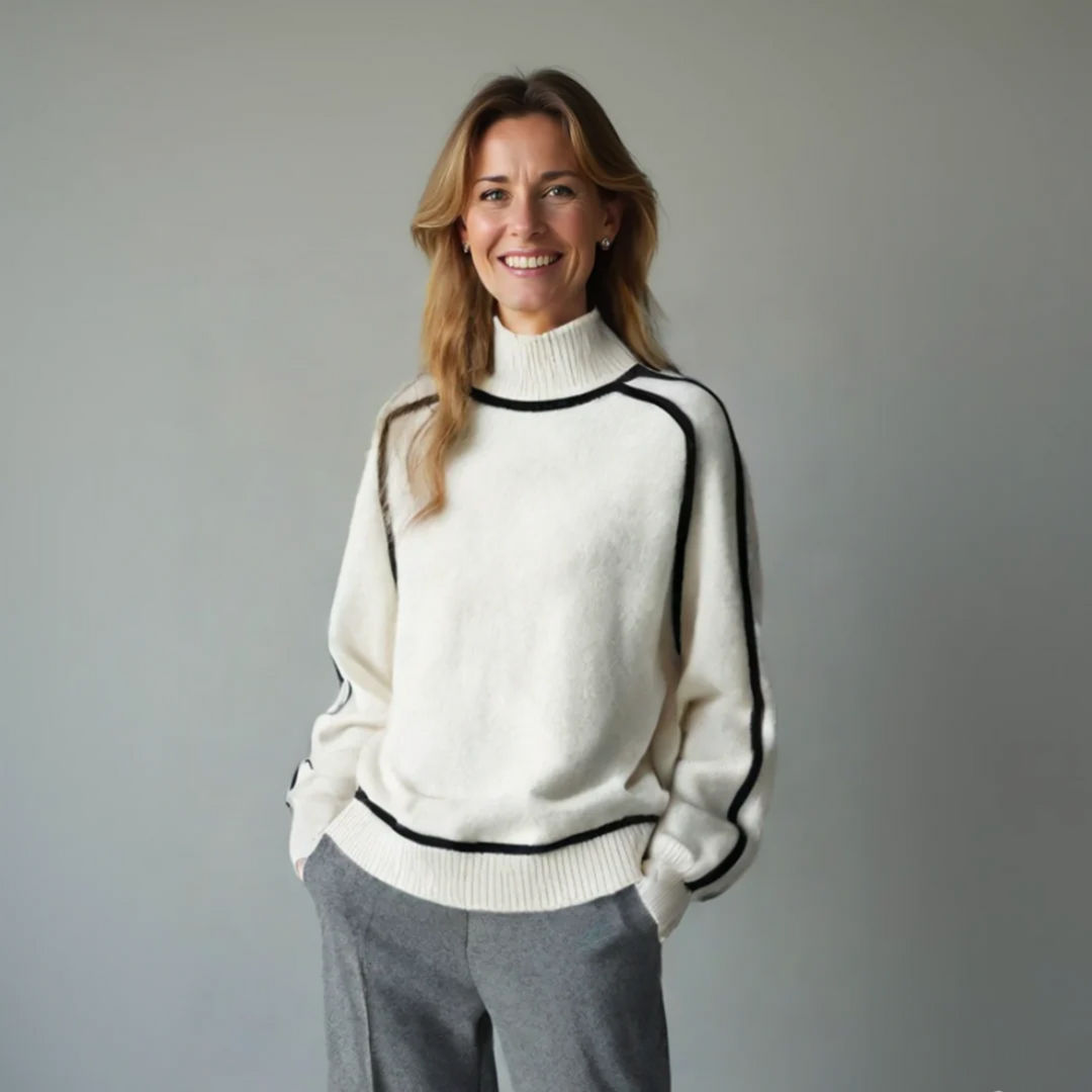Women's Eco-Friendly Cozy Turtleneck Knit Sweater