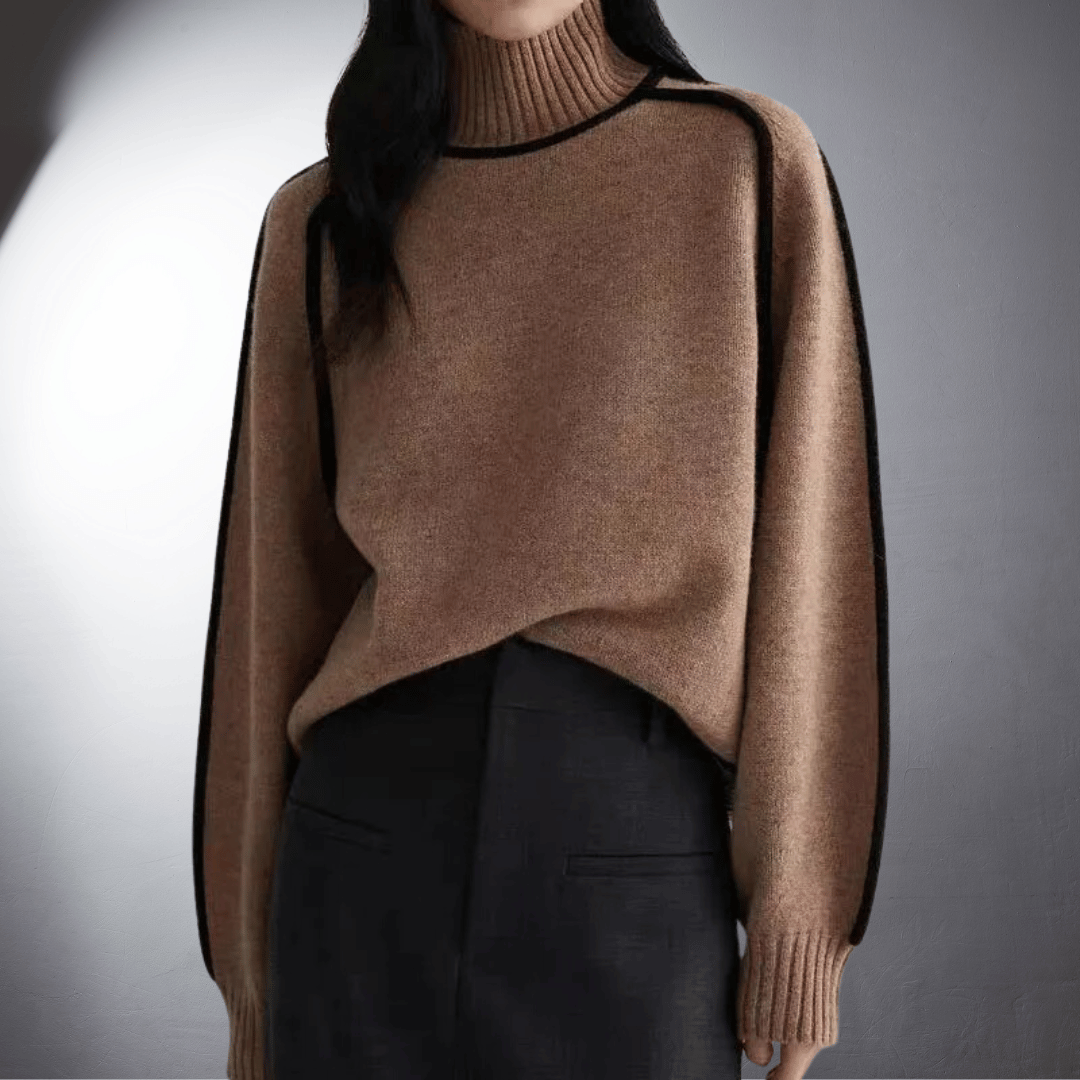 Women's Eco-Friendly Cozy Turtleneck Knit Sweater