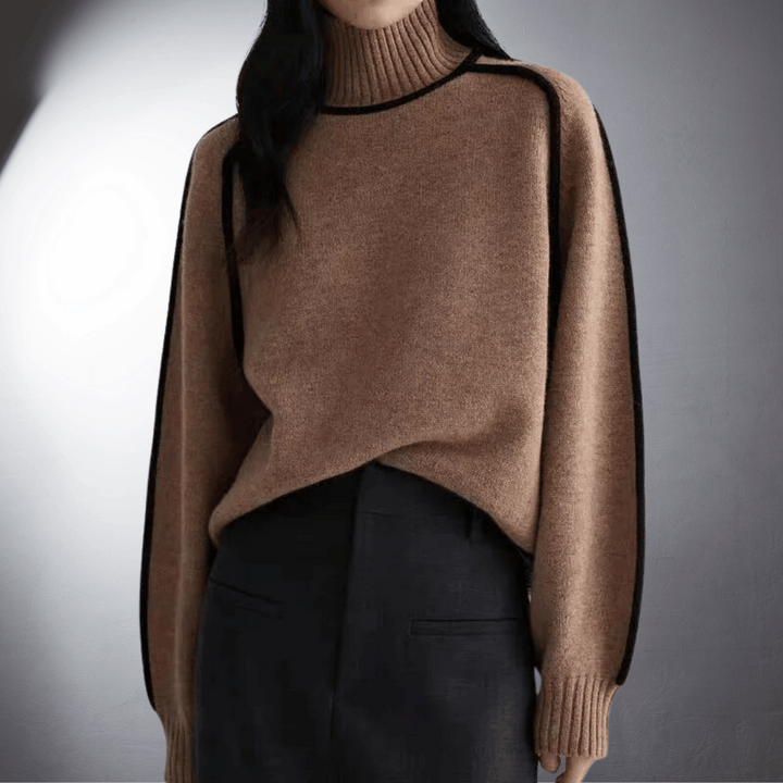 Women's Eco-Friendly Cozy Turtleneck Knit Sweater