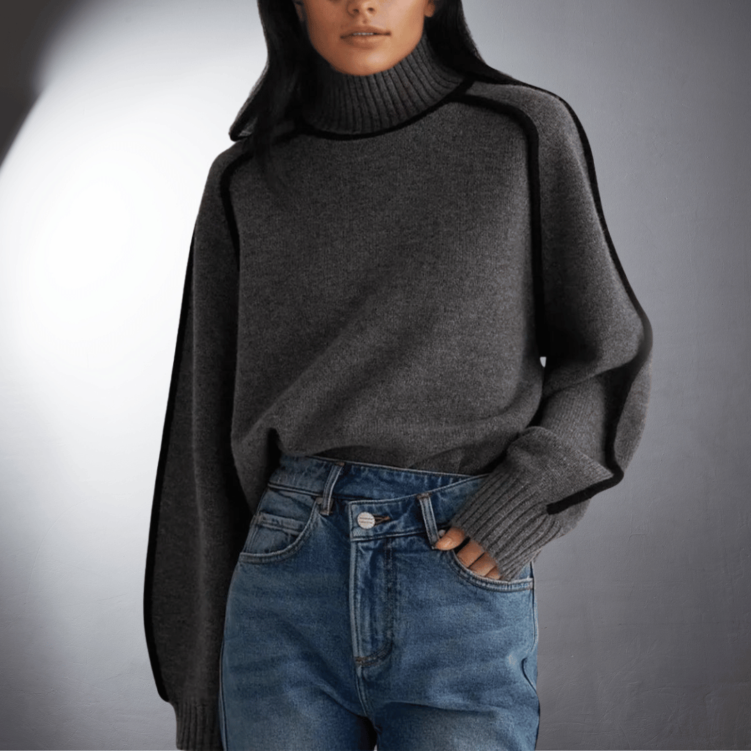 Women's Eco-Friendly Cozy Turtleneck Knit Sweater