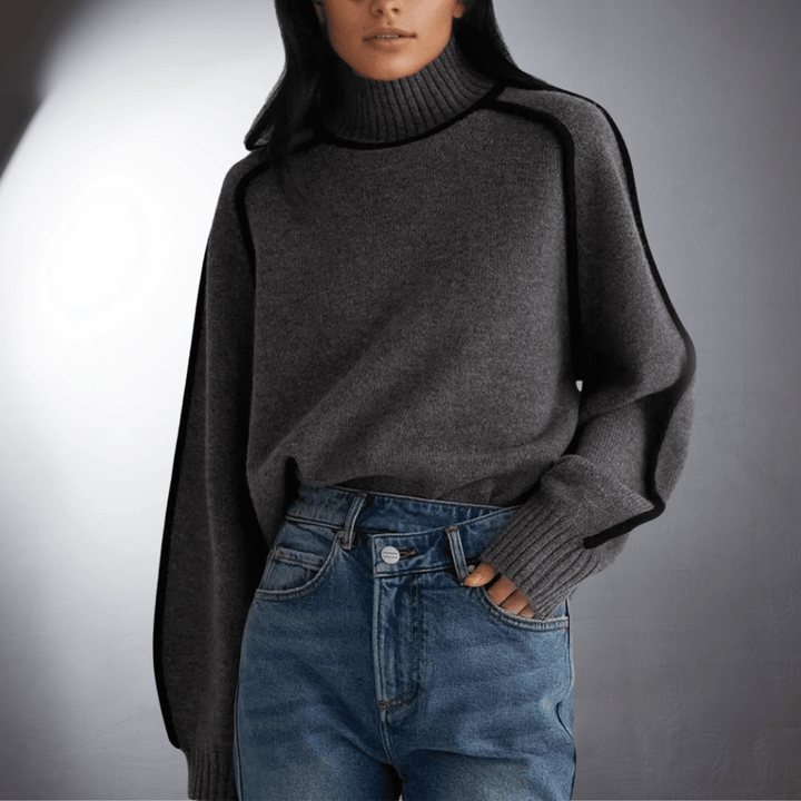 Women's Eco-Friendly Cozy Turtleneck Knit Sweater