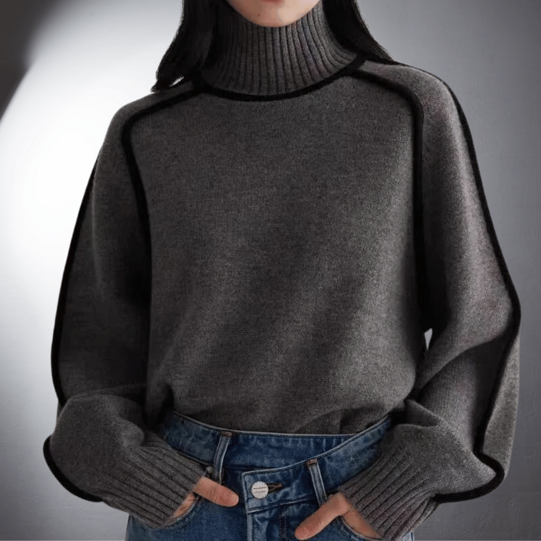 Women's Eco-Friendly Cozy Turtleneck Knit Sweater