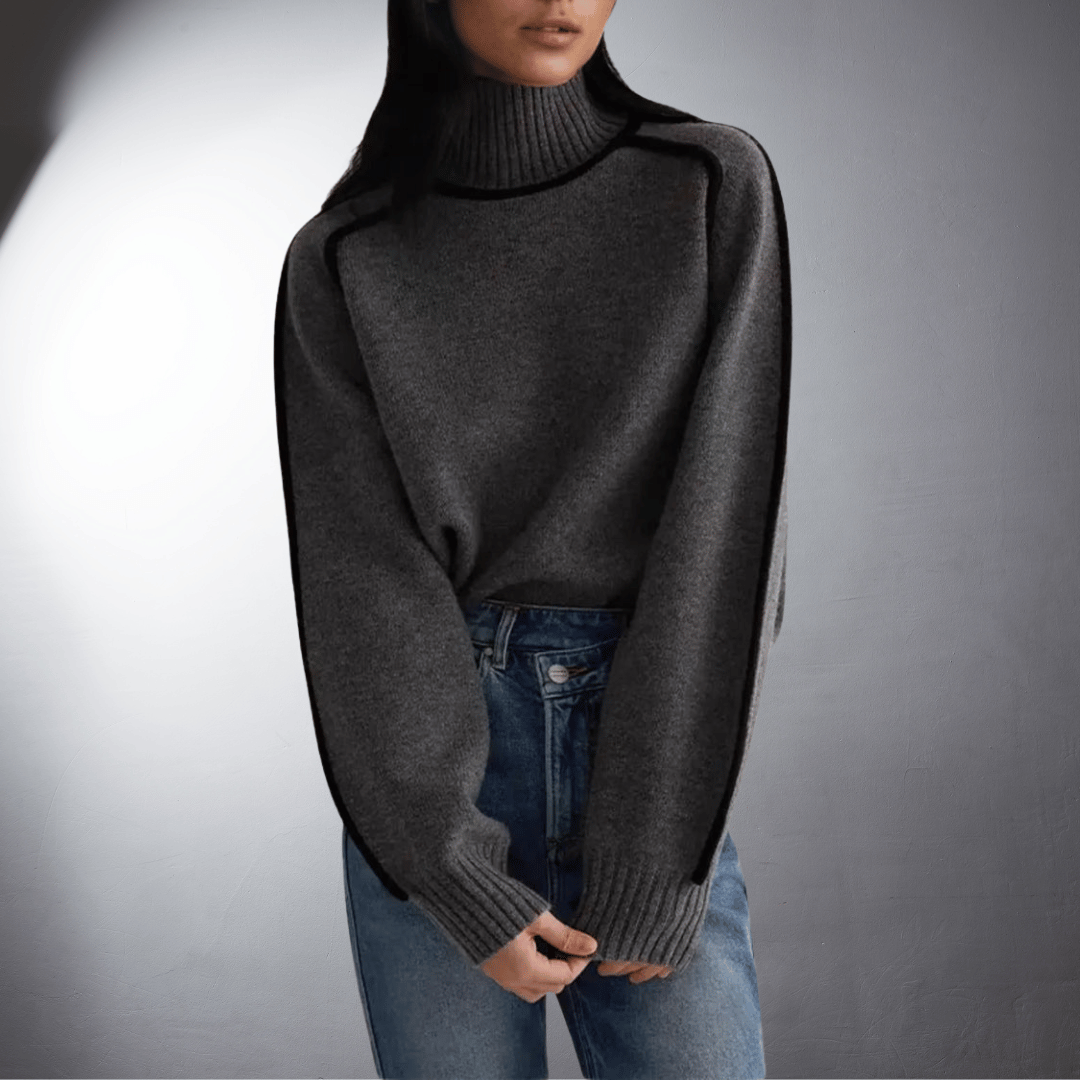 Women's Eco-Friendly Cozy Turtleneck Knit Sweater
