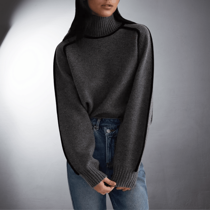 Women's Eco-Friendly Cozy Turtleneck Knit Sweater