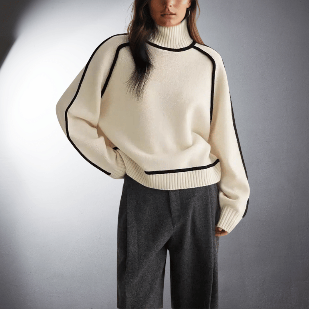 Women's Eco-Friendly Cozy Turtleneck Knit Sweater