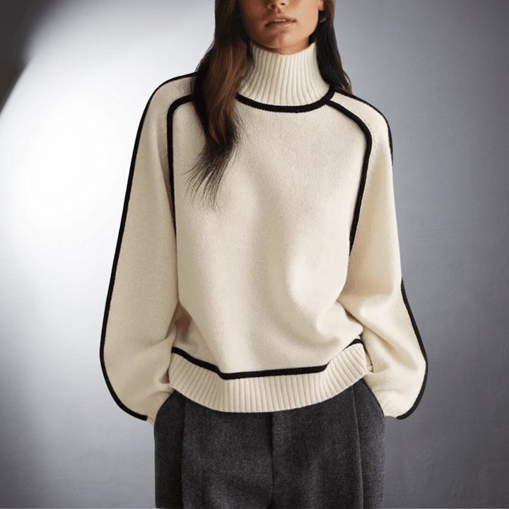 Women's Eco-Friendly Cozy Turtleneck Knit Sweater