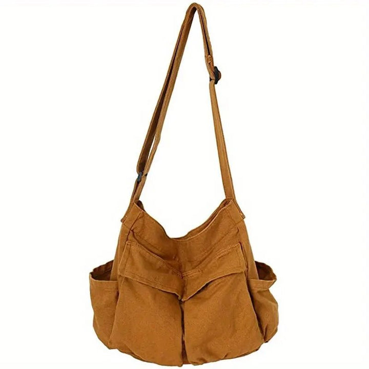 Women's Casual Multi-Pocket Canvas Tote Bag