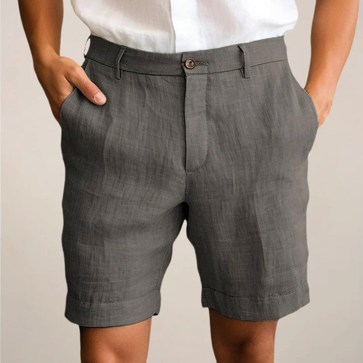 Chase | Men's Linen Blend Pleated Dress Shorts