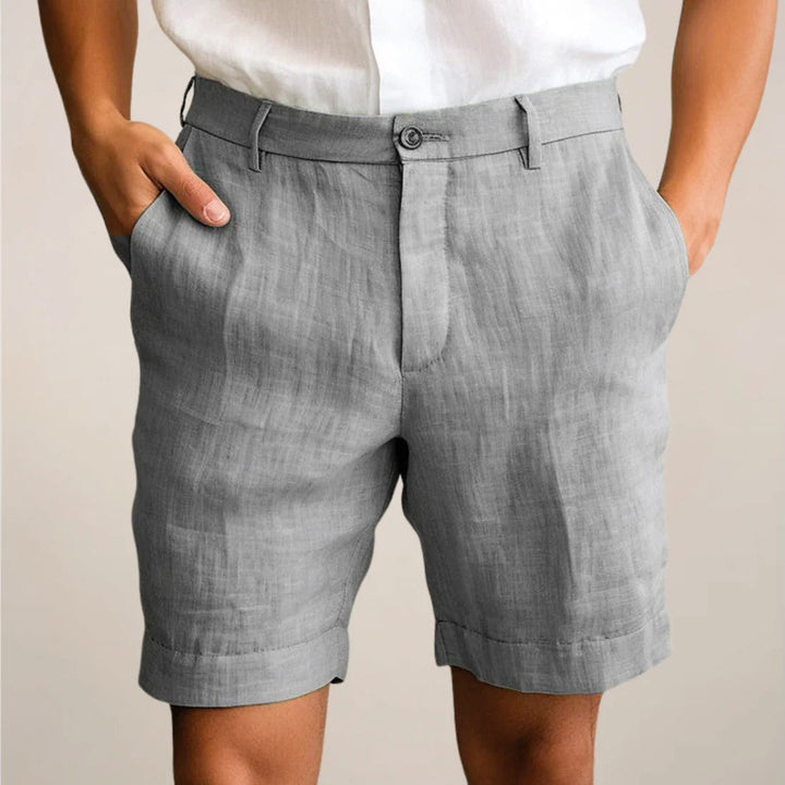 Chase | Men's Linen Blend Pleated Dress Shorts