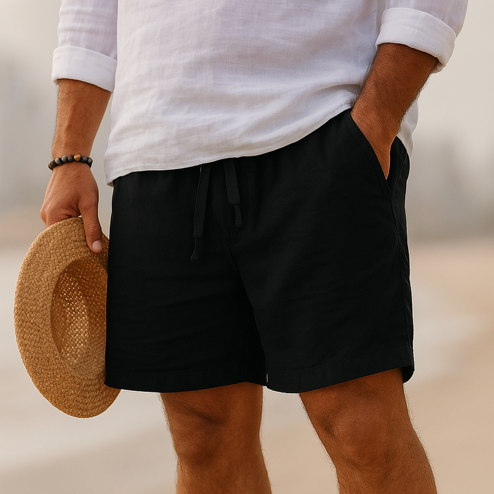 Men's Lightweight Cotton Linen Shorts - Breathable Summer Style