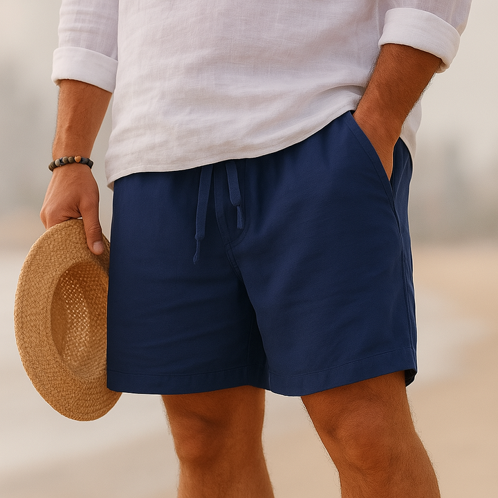 Men's Lightweight Cotton Linen Shorts - Breathable Summer Style
