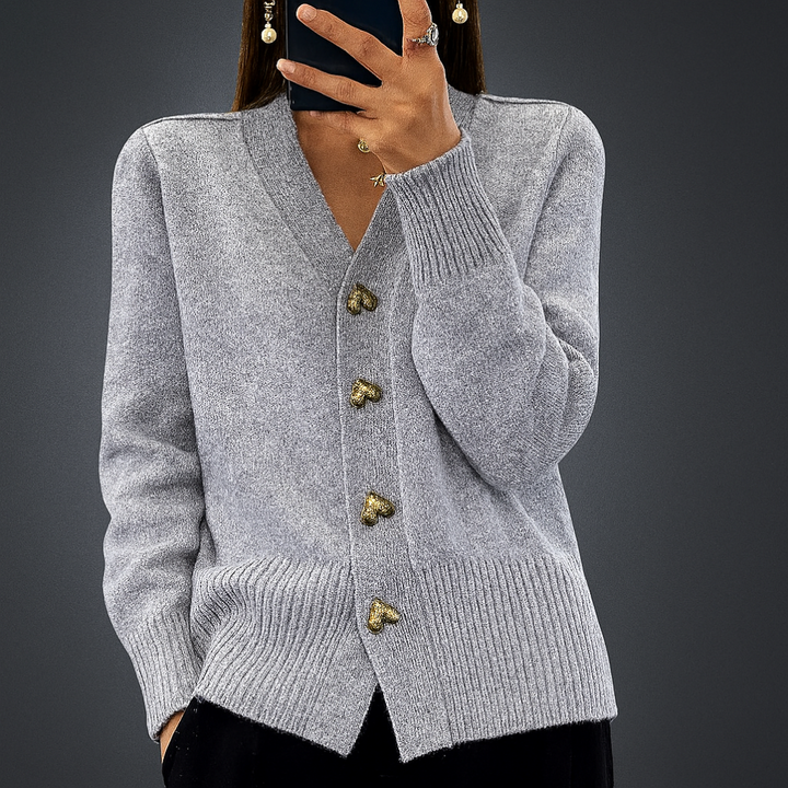Women's Cozy V Neck Knit Cardigan