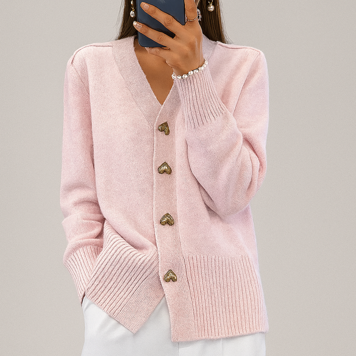 Women's Cozy V Neck Knit Cardigan