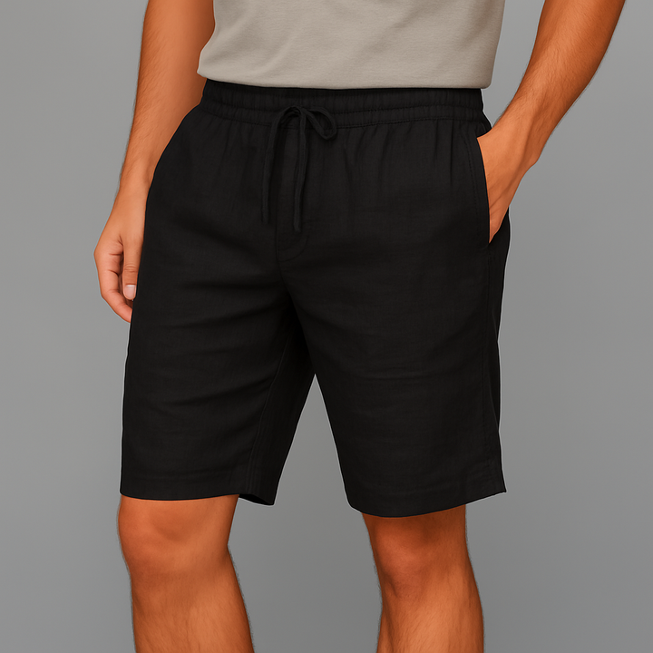 Men's Drawstring Casual Linen Shorts