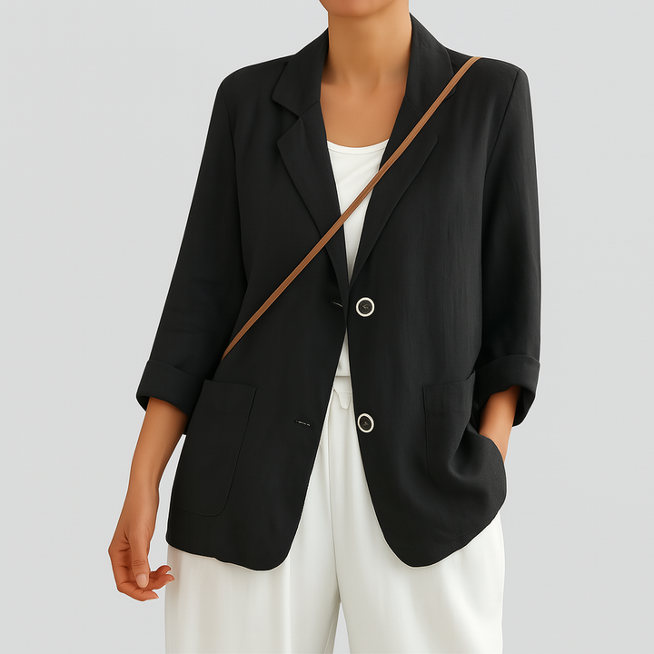 Women's Relaxed Fit Natural Fiber Blazer