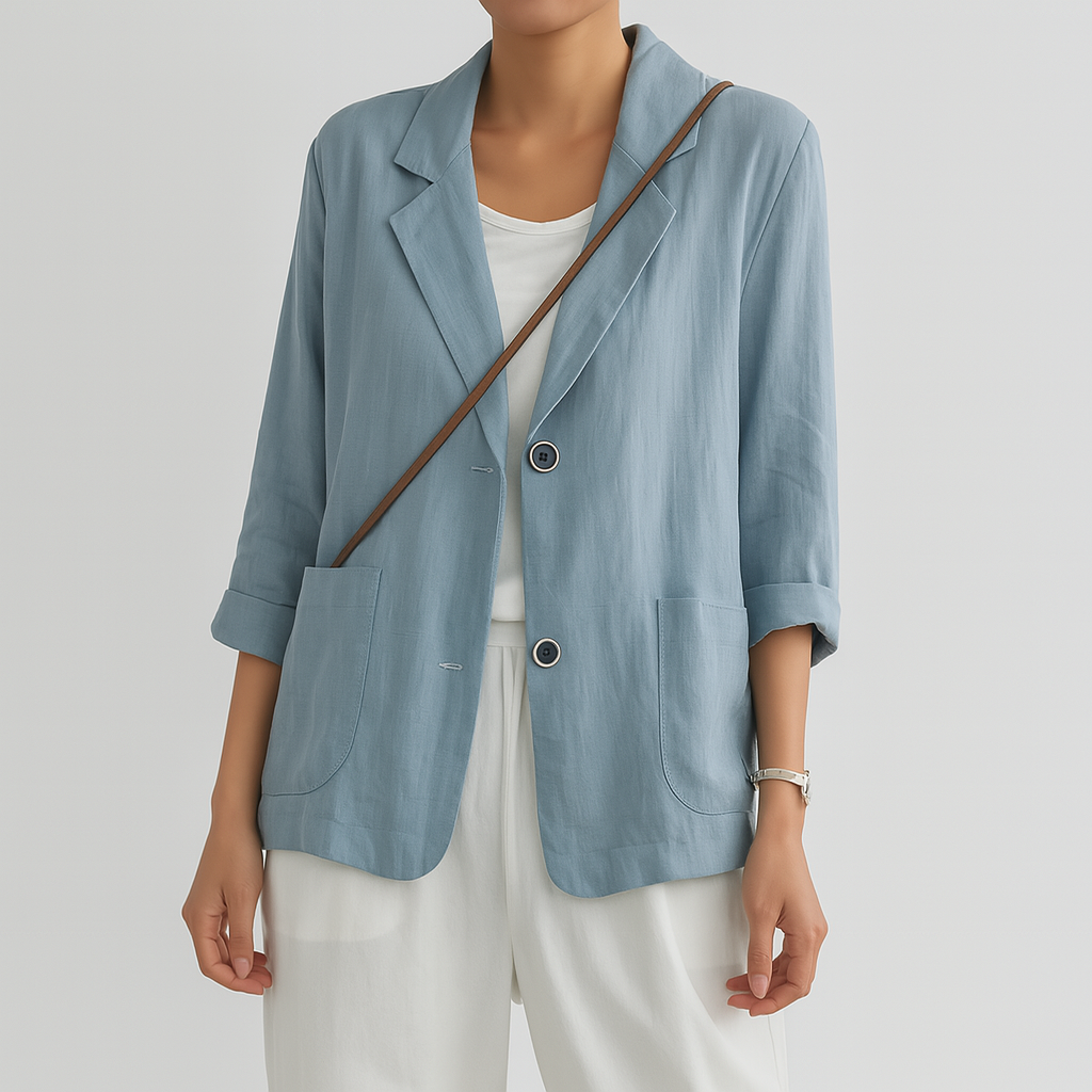Women's Relaxed Fit Natural Fiber Blazer